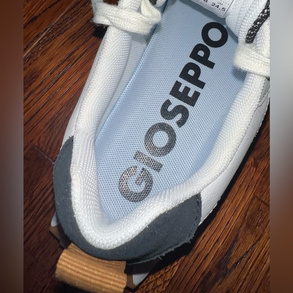 GIOSEPPO Off-White Retro Style Leather Effers Sneakers Size 8 (39 EU) - Picture 12 of 13